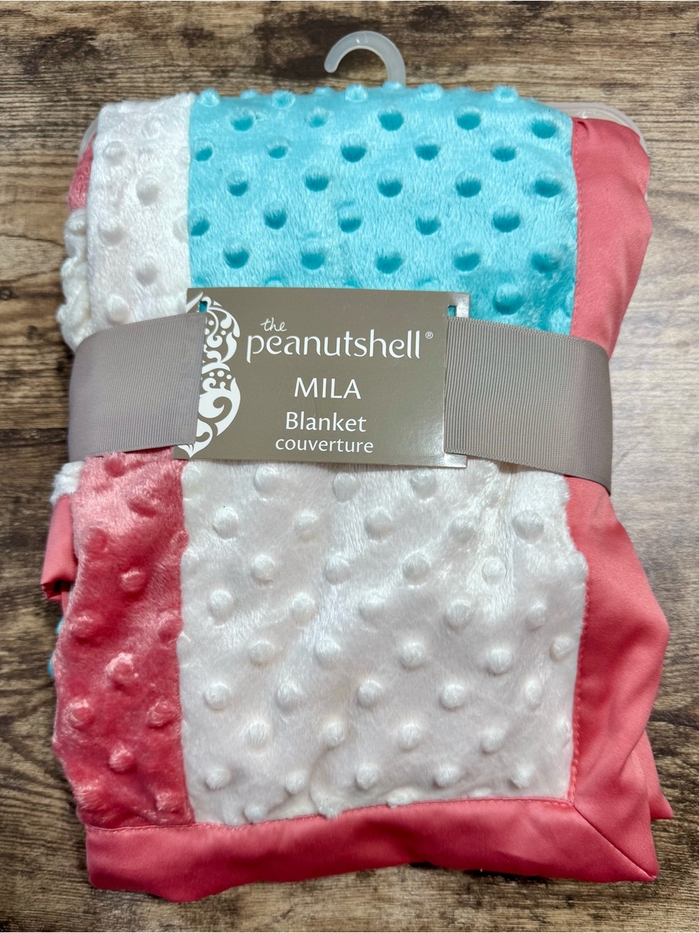 Set of 2, Peanuts Mila & Just Born Bird Minky Dot Baby Blankets NWT